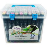 Masis Çift Taraflı Twin gr afik Marker Kalem Seti 80 Renk
