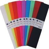 Masis Desenli Krapon Kağıdı 10'lu Paket, Karışık Renk, 50x200 cm Parti ve Etkinlik Süsleme Malzemesi