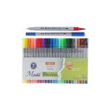 masis Fineliner Çift Yönlü Keçeli Kalem Seti 24 Renk, MSS-CFTTRFL-FNLNR-24LU-1PK
