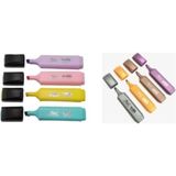 Masis Fosforlu Kalem 4 Pastel Renk 4 Metalik Renk 8'li Pvc Paketli