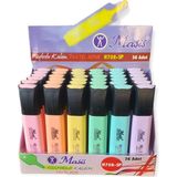 Masis Fosforlu Kalem Pastel Renkler 36'lı Paket