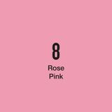 Masis Rose Pink 8 Çift Taraflı Twin Grafik Marker Kalem