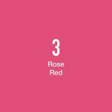 Masis Rose Red 3 Çift Taraflı Twin Grafik Marker Kalem