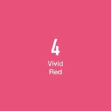 Masis Vivd Red 4 Çift Taraflı Twin Grafik Marker Kalem