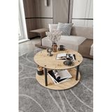 MASİVO Kare Sehpa Ceviz – 70x70 cm Geniş Yüzeyli Modern Orta Sehpa, Doğal Ahşap Görünümlü, 38 cm Yükseklik, Kolay Kurulumlu ve Dayanıklı Tasarım, Salon, Oturma Odası (Mese, 70x70 Yuvarlak)