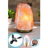 Mask Himalaya Tuz Lambası 4-6 Kg. Doğal Kaya Tuzu Lambası Aç Kapa Düğmeli Tuz Lamba Himalayan Salt Lamp