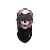 Maskara Extreme Funny Balaklava, Su İtici özellikli(DWR) Baskılı Snowboard, Kayak, Motosiklet, Bisiklet Kar Maskesi
