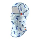 Maskara Extreme Kids Pro Balaklava, Su İtici özellikli(DWR) Dinozor Baskılı Snowboard, Kayak, Motosiklet, Bisiklet Kar Maskesi (MASKB, Tek Beden) (MASKB007, Tek Beden)