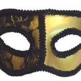 MASKE YARIM DANTEL GOLD