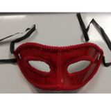 MASKE YARIM DANTEL KIRMIZI