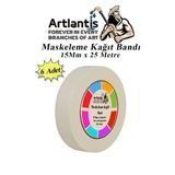 Maskeleme Bandi Kagit Bant 15 Mm 25 Metre 6 Adet Boya Banti Maskeleme Kagit Bant Duvar Yagli Boya Badana