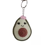 Maskot Avokado Amigurumi Organik Anahtarlık Oyuncak