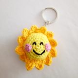 Maskot Güneş Amigurumi Organik Anahtarlık Oyuncak