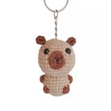 Maskot Kapibara Amigurumi Organik Anahtarlık Oyuncak