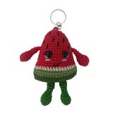 Maskot Karpuz Dilimi Amigurumi Organik Anahtarlık Oyuncak