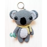 Maskot Koala Amigurumi Anahtarlık Oyuncak