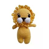 Maskot Minik Aslan Amigurumi Organik Anahtarlık Oyuncak