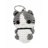 Maskot Miniş Kedi Amigurumi Organik Anahtarlık Oyuncak