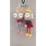 Maskot Minnoşlar Amigurumi Organik Anahtarlık Oyuncak