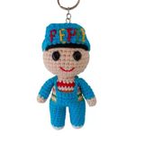 Maskot Pepee Amigurumi Organik Anahtarlık Oyuncak