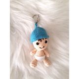 Maskot Sevimli Bebe Amigurumi Organik Anahtarlık Oyuncak
