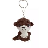 Maskot Sevimli Su Samuru Amigurumi Organik Anahtarlık Oyuncak