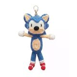 Maskot Sonic Amigurumi Organik Anahtarlık Oyuncak