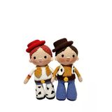 Maskot Toy Story Woody ve Jessie Amigurumi Organik Oyuncak