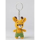 Maskot Zürafa Amigurumi Organik Anahtarlık Oyuncak