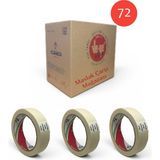 Maslak Çarşı Maskeleme Bandı Vege 24MM x 30M Endüstriyel 72'li Koli