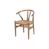 Massa Design Hasır Sandalye -Danish Wishbone Sandalye- Hasır Naturel Sandalye