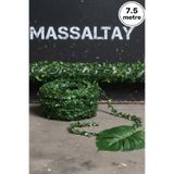 Massaltay Dekoratif Yapraklı Tel Sarmaşık – 7,5 Metre Yapay Çiçek, Doğalgaz Borusu Kapama ve Dış Mekan Süsü
