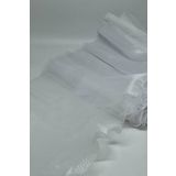 Massaltay Gelin Çiçeği Sarma Tülü 60cm , Fırfırlı Gelin Çiçeği Sarma Tülü