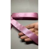 Massaltay Koyu Pudra Saten Kurdele 4 cm 5 Metre – Parlak Dekoratif Şerit, Hediye Paketleme ve Kına Süsleme