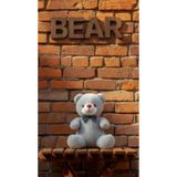 MASSALTOYS 25 cm Papyonlu Peluş Ayıcık Sevgili Hediyesi Doğum günü hediyesi GRİ