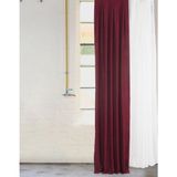 Massarelli Bordo Rengi Pilesiz Düz Dikiş 200x260 cm Fon Perde