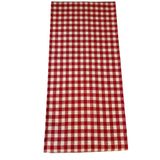 Massarelli Country Tarzı Pötikare Serisi Runner Polyester Kırmızı 45*150cm