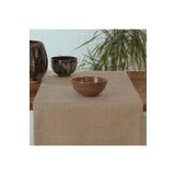 Massarelli Düz Keten Bej Runner 40x140 cm 40x140 Bej