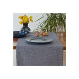 Massarelli Düz Keten Lacivert Runner 40x140 cm 40x140 Lacivert