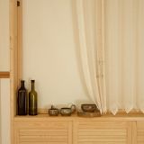 Massarelli File Tül Perde, Orta Sık Pile, Krem, 400X190