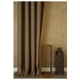 Massarelli Fon Perde Balıksırtı Desen Açık Kahve 1-2,5 Orta Sık Pile 90 x 260 Açık Kahve