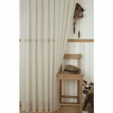 Massarelli Keten Bej 1-2.5 Orta Sık Pile 200x260 cm Fon Perde