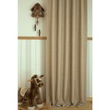 Massarelli Keten Bej Rengi 1-2 Seyrek Pile 60x260 cm Fon Perde