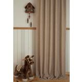Massarelli Keten Bej Rengi Pilesiz 60x260 cm Fon Perde