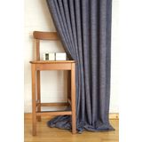 Massarelli Keten Lacivert 1-2.5 Orta Sık Pile 60x260 cm Fon Perde