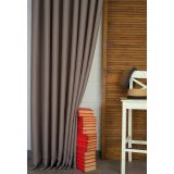 Massarelli Keten Pilesiz Fon Perde, Vizon, 100X260