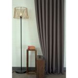 Massarelli Keten Seyrek Pile Fon Perde, Koyu Gri, 150X260