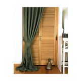 Massarelli Keten Yeşil 1-2.5 Orta Sık Pile 100x260 cm Fon Perde