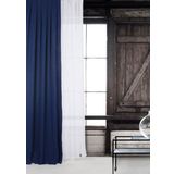 Massarelli Lacivert 1-3 Sık Pile 100x260 cm Fon Perde