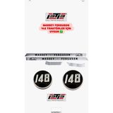 Massey Ferguson 148 Yan Yazı ve Yan Yuvarlak Armalar Full Takım Ptp